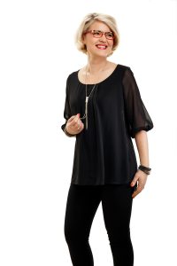 musta juhlava yläosa